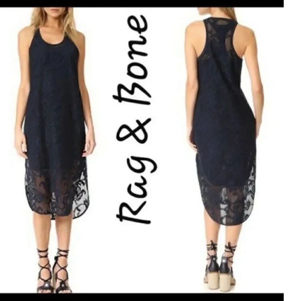 Rag&bone Salute Stella Tank Dress,Dark Blue